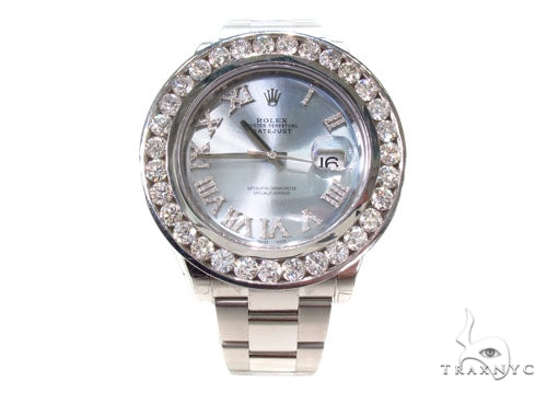 Rolex Datejust II Steel Diamond Watch 36725 - Image 2