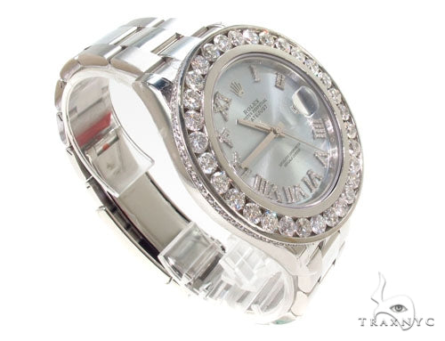 Rolex Datejust II Steel Diamond Watch 36725 - Image 3