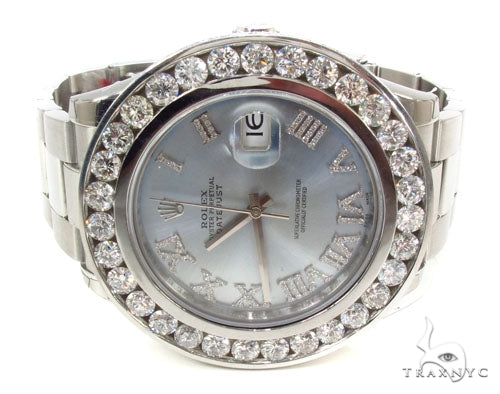Rolex Datejust II Steel Diamond Watch 36725 - Image 4