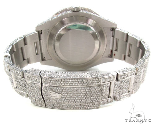 Rolex Datejust II Steel Fully Diamond Watch 36727 - Image 11