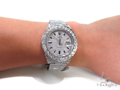 Rolex Datejust II Steel Fully Diamond Watch 36727 - Image 14