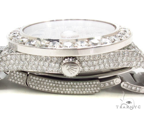Rolex Datejust II Steel Fully Diamond Watch 36727 - Image 8