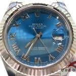 Rolex Datejust II Blue Steel & White Gold 116334 27957 - Image 1