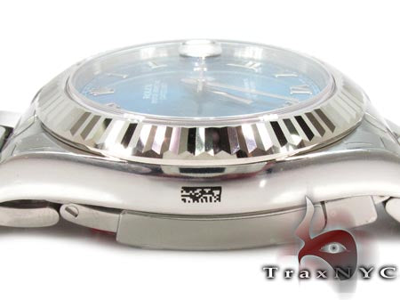 Rolex Datejust II Blue Steel & White Gold 116334 27957 - Image 10