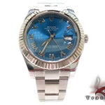 Rolex Datejust II Blue Steel & White Gold 116334 27957 - Image 2