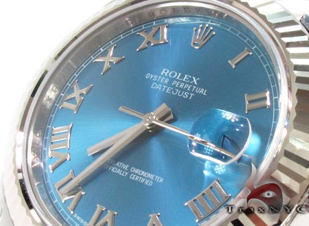 Rolex Datejust II Blue Steel & White Gold 116334 27957 - Image 7