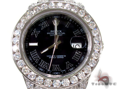 Diamond Rolex Datejust II White Gold and Steel 116334 bkrio 28690 - Image 1
