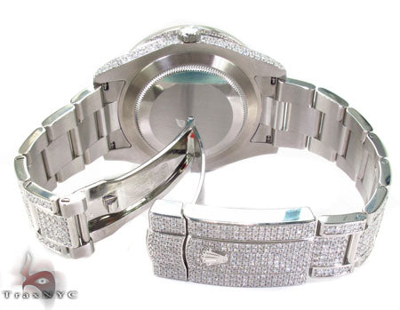 Diamond Rolex Datejust II White Gold and Steel 116334 bkrio 28690 - Image 11