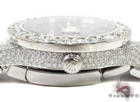 Diamond Rolex Datejust II White Gold and Steel 116334 bkrio 28690 - Image 6