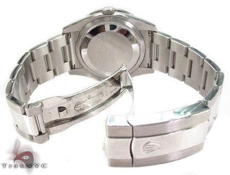 Diamond Rolex Datejust Steel 116200 BKJRO 29016 - Image 11