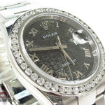 Diamond Rolex Datejust Steel 116200 BKJRO 29016 - Image 4