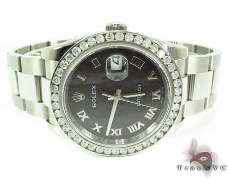 Diamond Rolex Datejust Steel 116200 BKJRO 29016 - Image 5