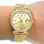Rolex Day-Date Yellow Gold Watch 36mm 40167 - Image 13