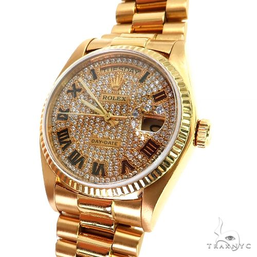 Rolex Day-Date18038 36mm 18k Yellow Gold Diamond Dial 69092 - Image 2