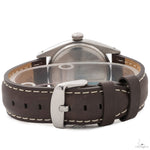 Rolex Oyster Perpetual 34mm 6564 Silver Dial Leather Bracelet VINTAGE 69747 - Image 4