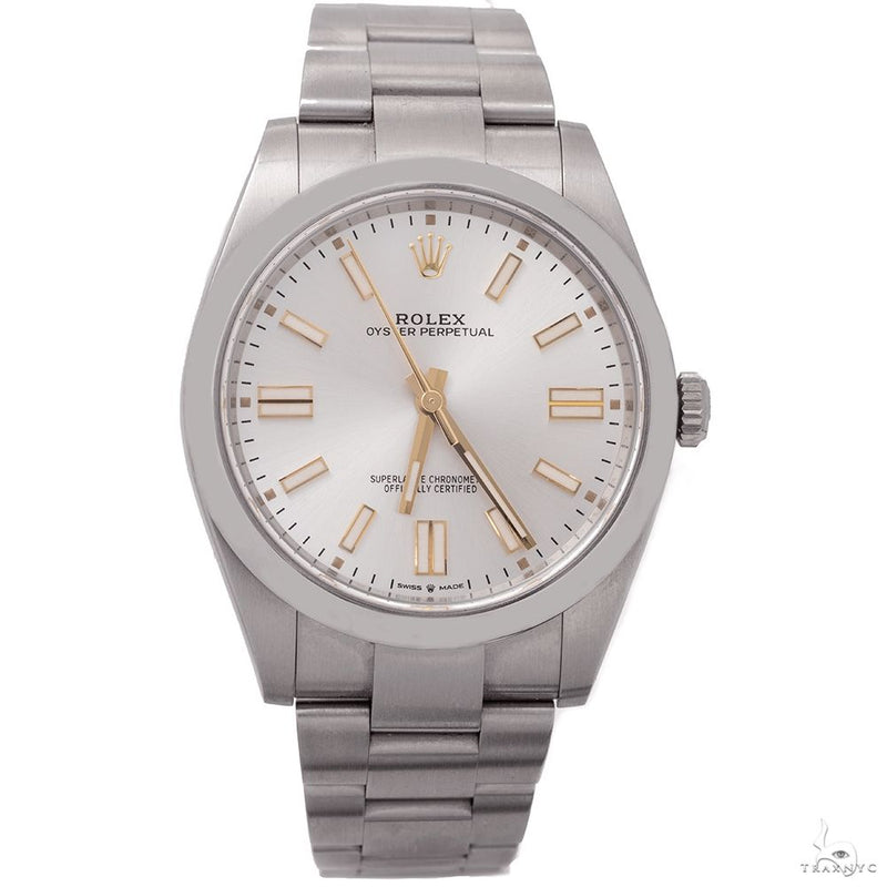 Rolex Oyster Perpetual 41mm 124300 Silver Stick Dial Oyster Bracelet B & C 2020 69740 - Image 1