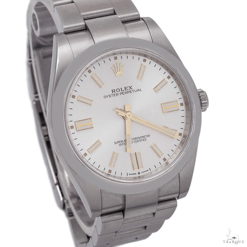 Rolex Oyster Perpetual 41mm 124300 Silver Stick Dial Oyster Bracelet B & C 2020 69740 - Image 2