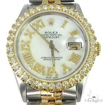 Rolex Two-Tone DateJust 36mm Diamond Bezel Watch 66438 - Image 2