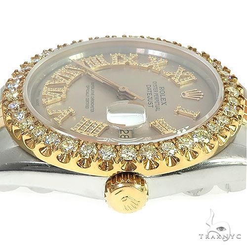 Rolex Two-Tone DateJust 36mm Diamond Bezel Watch 66438 - Image 5
