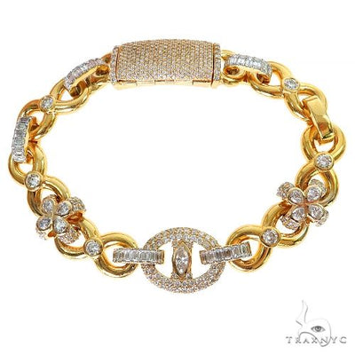 Rolo and Clover Diamond Bracelet 69707 - Image 1