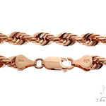 Solid 14K Rose Gold Rope Link Chain 28 Inches 5mm   64585 - Image 5