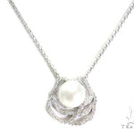 Rose Diamond Pearl Necklace 44602 - Image 1