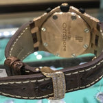 Rose Gold  Audemars Piguet Royal Oak Offshore Diamond Watch Leather Strap 63892 - Image 6