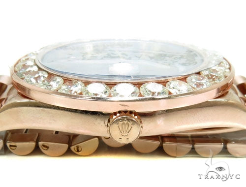 Rose Gold Day-Date Presidential Diamond Rolex Watch 36728 - Image 7