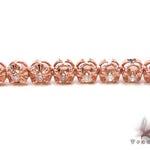 Rose Gold Pink and White Color Diamond Chain 40 Inches 6mm   33323 - Image 3