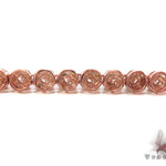 Rose Gold Pink and White Color Diamond Chain 40 Inches 6mm   33323 - Image 5