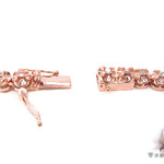 Rose Gold Pink and White Color Diamond Chain 40 Inches 6mm   33323 - Image 7