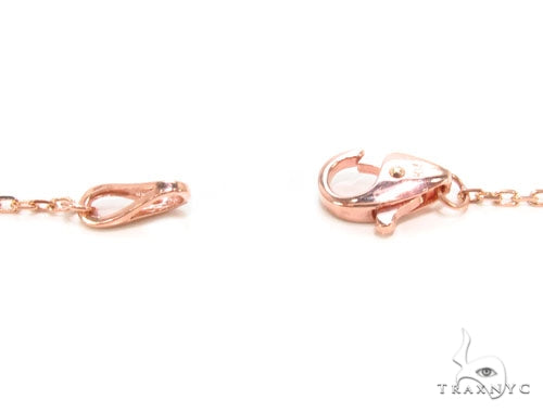 Rose Gold Yard Bezel Diamond Necklace 36732 - Image 7