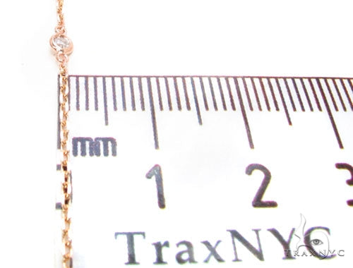 Rose Gold Yard Bezel Diamond Necklace 36732 - Image 8