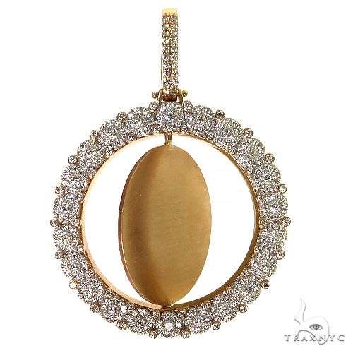 Rotating Flower Frame Diamond Photo Pendant 68546 - Image 3