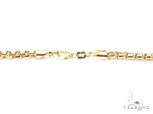 14k Yellow Gold Hollow Round Box Chain 24 Inches 3mm   40910 - Image 4