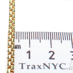 14k Yellow Gold Hollow Round Box Chain 24 Inches 3mm   40910 - Image 6