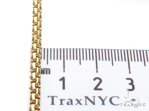 14k Yellow Gold Hollow Round Box Chain 24 Inches 3mm   40910 - Image 6