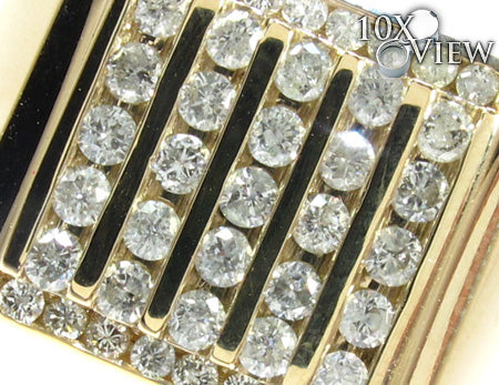 Round Cut Channel Diamond Medium Ring 26535 - Image 3