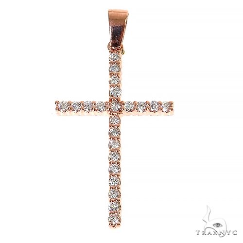 Round Cut Cross Crucifix 67416 - Image 1