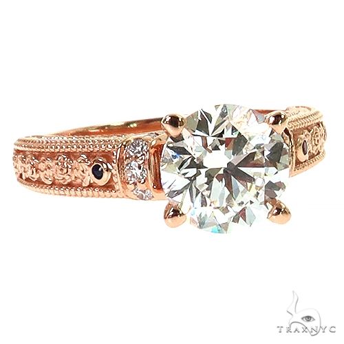 Round Cut Diamond Engagement Ring 68659 - Image 2