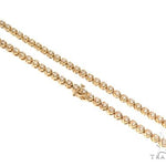 Round Cut Prong Diamond Chain 22 Inches 4mm   64001 - Image 1