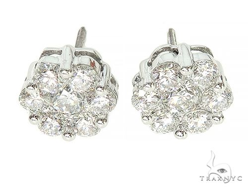 True VS Cluster Stud Earrings 824 - Image 1