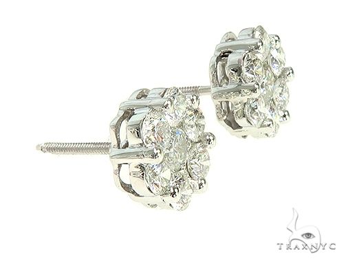 True VS Cluster Stud Earrings 824 - Image 4