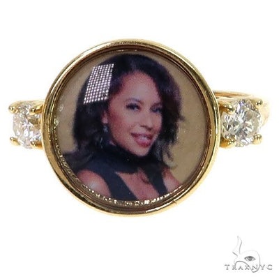 Round Diamond Photo Ring 68608 - Image 1