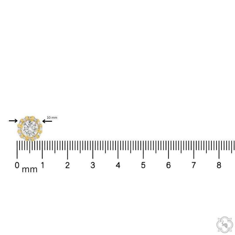 Round Diamond Studs 70760 - Image 5