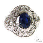 Royal Garden Oval Sapphire Ring 69670 - Image 1