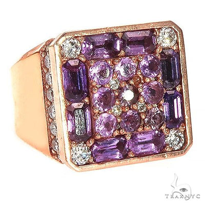 Royal Sapphire Diamond Pinky Ring 67290 - Image 1