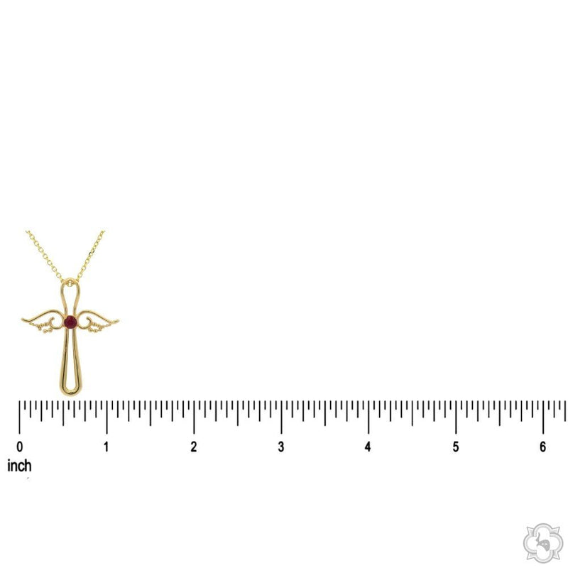 Ruby Angel Cross Pendant 70843 - Image 6