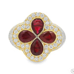 Ruby Clover Diamond Ring 70828 - Image 1