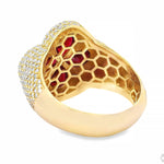 Ruby Clover Diamond Ring 70828 - Image 6